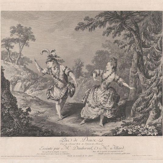 Pas de Deux, Tiré du Second Acte de l'Opera de Sylvie: Exécuté par Mr. Dauberval & Mlle. Allard