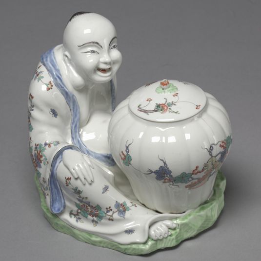 Figure of Budai or Hotei with Jar