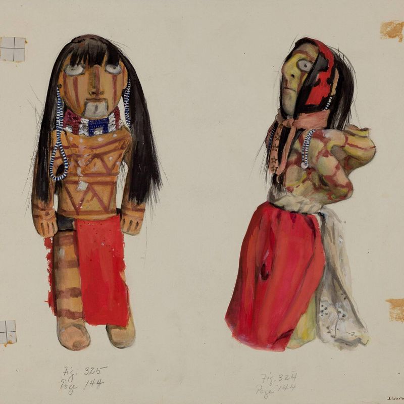 Clay Indian Dolls