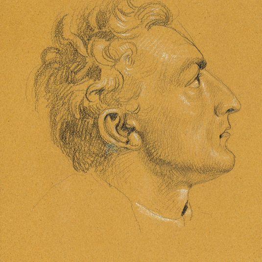 Study of a Head for “Return of Emperor Franz from Bratislava”