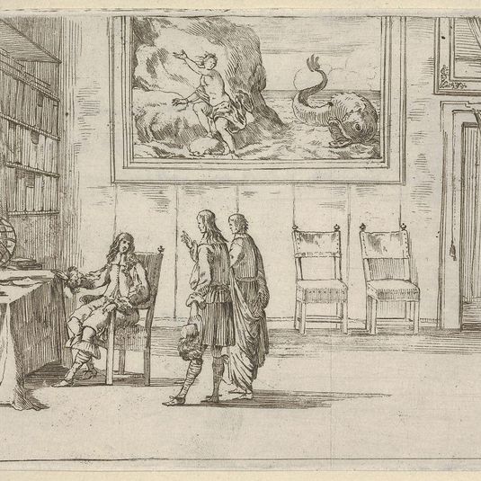 Francesco I d'Este Displays Great Faculty in his Studies, from L'Idea di un Principe ed Eroe Cristiano in Francesco I d'Este, di Modena e Reggio Duca VIII [...]