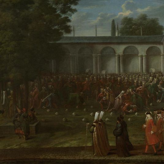 Cornelis Calkoen on his Way to his Audience with Sultan Ahmed III