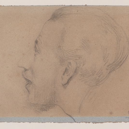 Tête d'homme de profil