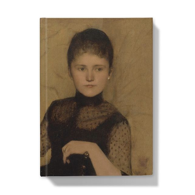 Portrait of Jonkvrouwe Maria Francisca Louisa Dommer van Poldersveldt, Fernand Khnopff Hardback Journal Smartify Essentials