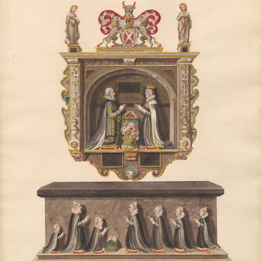 Memorial to Lord and Lady Latimer and Tomb of the children Ralph, Katherin, Ralph, Dorothye, Jane, Margaret and Anne from East Ham Church