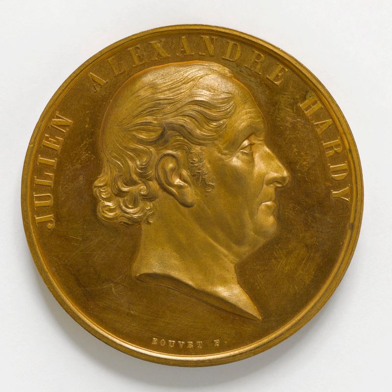 Julien Alexandre Hardy (1787-1876), jardinier en chef honoraire des Jardins du Luxembourg, membre des sociétés centrales d'agriculture et d'horticulture, 1858