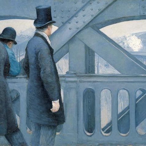 On the Pont de l’Europe by Caillebotte