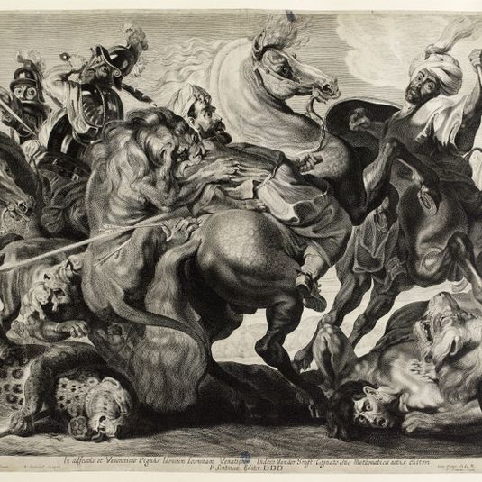 Chasse aux lions et aux tigres d'après Rubens (Dutuit 2 p. 244)