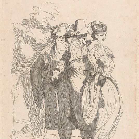 Bandit with old man and young woman (no.2 of 10)