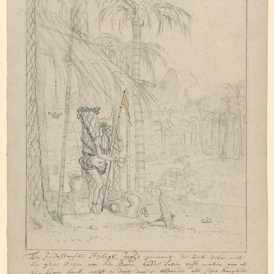 An Indian Yogi Tied to a Palm Tree