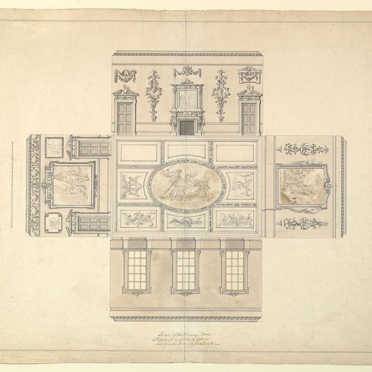Design for the Dining Room at Kirtlington Park, Oxfordshire