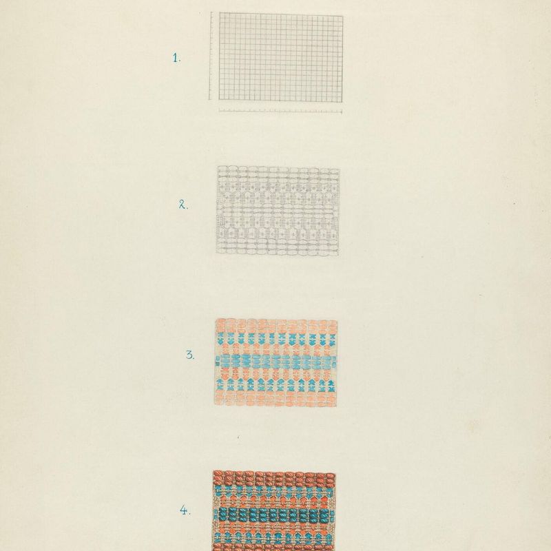 Detail of Coverlet: Technique Demonstration