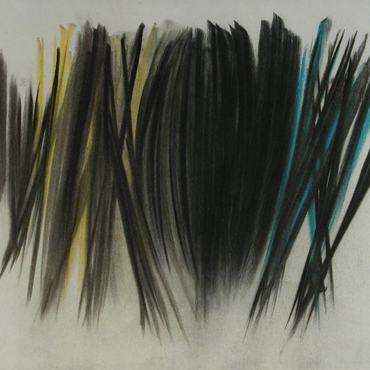 Composition in Black, Yellow and Green