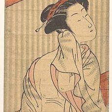 Girl Drying Herself after Her Bath