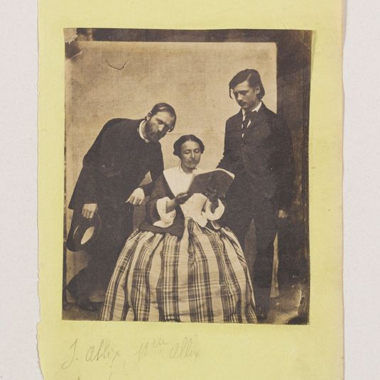 Album Asplet folio 63, photographie isolée de la famille Allix