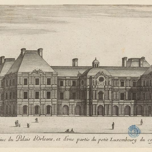 Vue et perspective du Palais d'Orléans et d'une partie du petit Luxembourg du côté du jardin