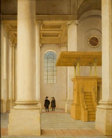 Interieur van de Nieuwe Kerk te Haarlem