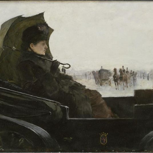 Lady in a Landau. Motif from Paris
