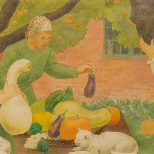 Study for mural of Native Vegetables