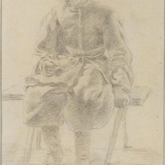 Youth Seated on a Bench