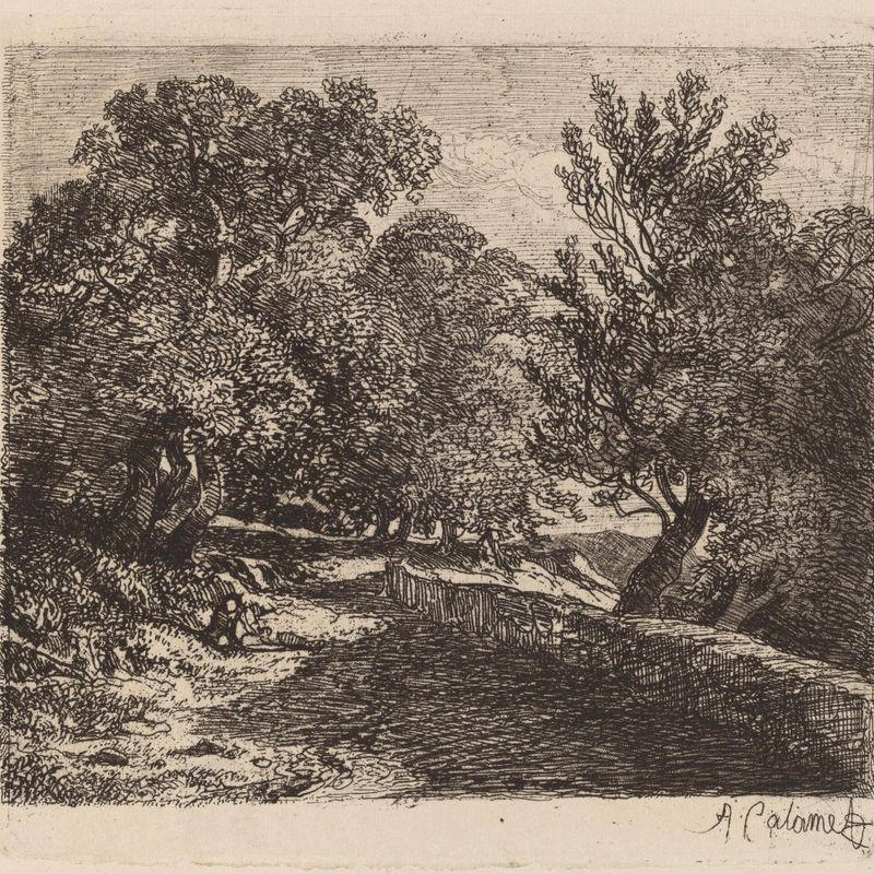 Man Resting by a Stone Wall