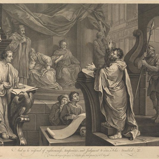 And as he Reasoned of Righteousness, Temperance, and Judgment to Come, Felix Trembled