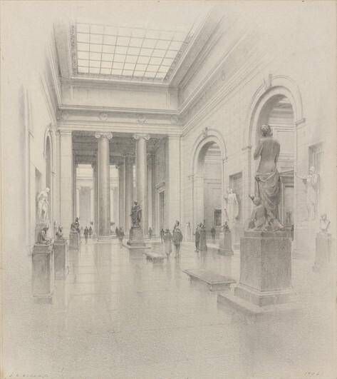 Preliminary Study: Central Gallery for the Exhibition of Sculpture