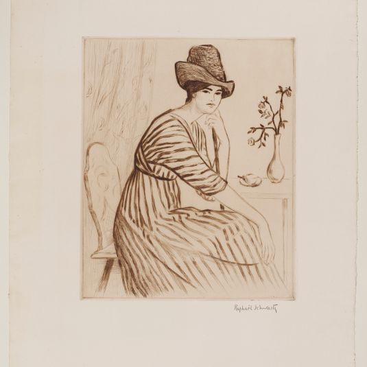 Femme aux fleurs