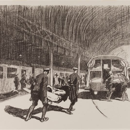 En Angleterre - Arrivée d'un train sanitaire