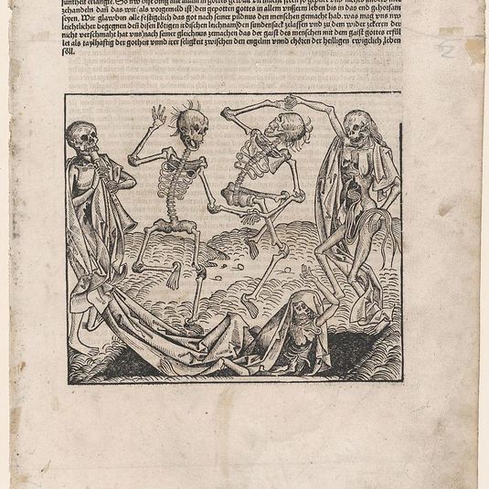 Dance of Death, leaf from The Nuremberg Chronicle