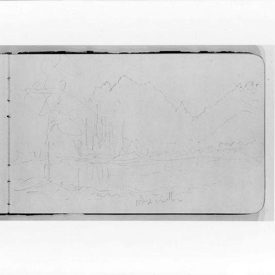 Sketch of Mountains, Peaks, and Terrain (from Sketchbook)