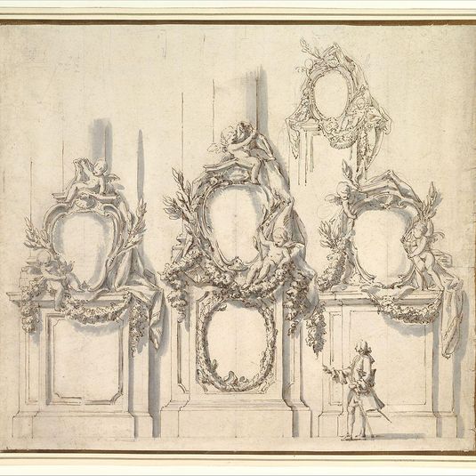 Design for Festival Decorations on the Bases of Piers