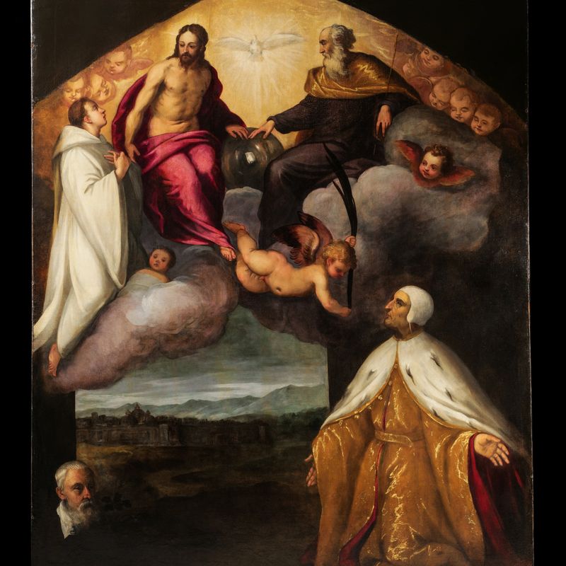 Painting of a Doge (possibly Antonio Grimani) with Allegorical Figures