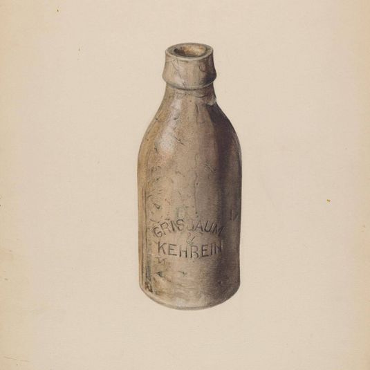 Stoneware Beer Bottle