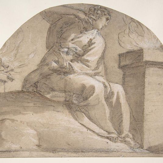 Seated Allegorical Female Figure
