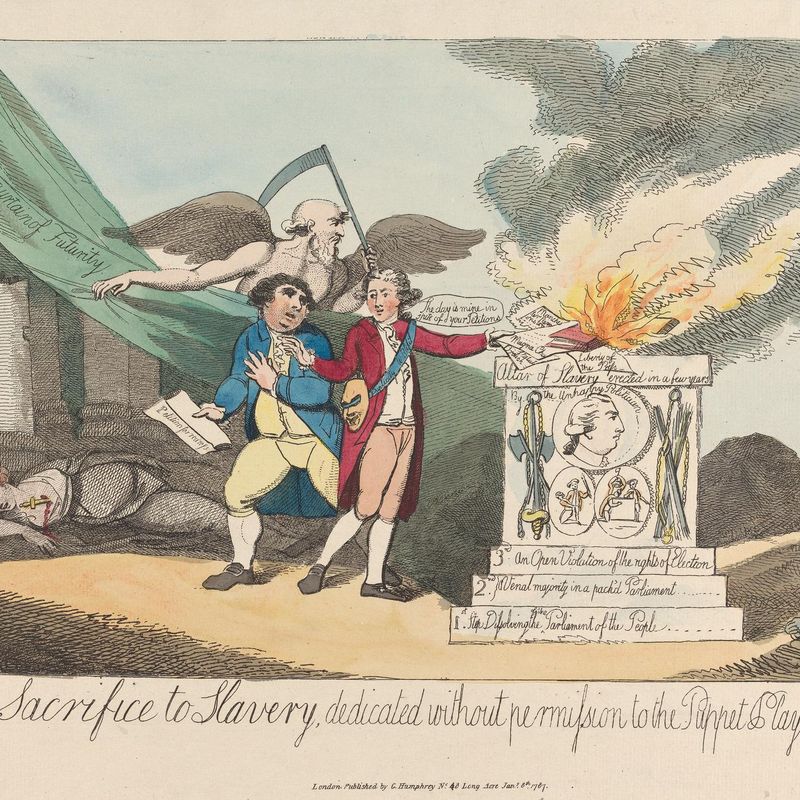A Sacrifice to Slavery, Dedicated without Permission to the Puppet Player in Downing Street