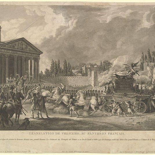 Translation de Voltaire au Panthéon Français