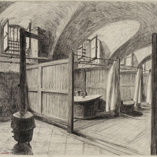 Prison de Saint-Lazare : salle de bains