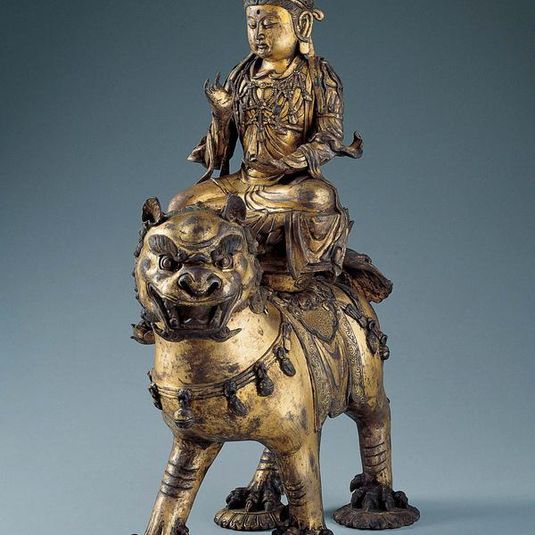 Manjushri on a Lion
