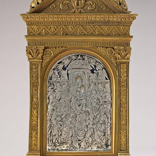 Pax, Virgin and Child Enthroned with Saints