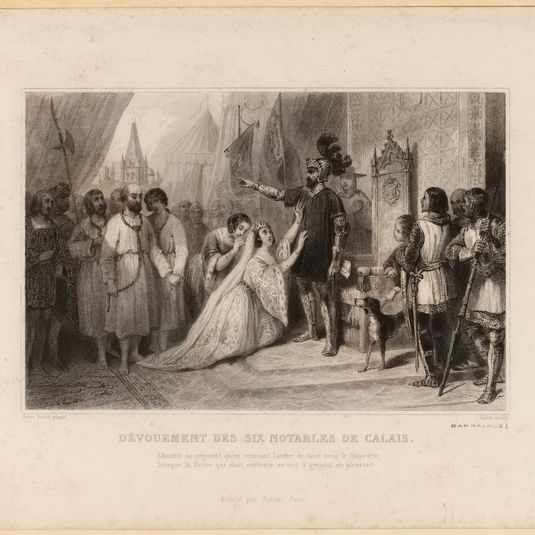 Dévouement des six notables de Calais