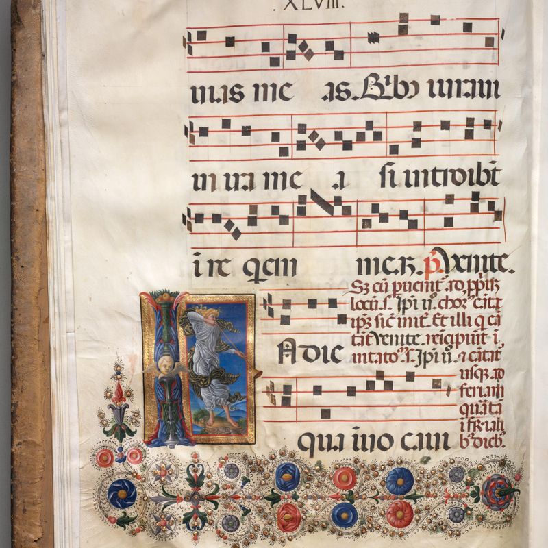 Antiphonary: Initial, angel