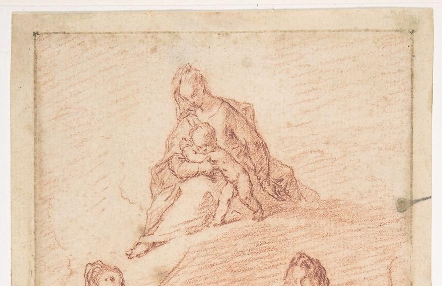 The Virgin and Child Appearing to Saint Agatha and Saint Lucy