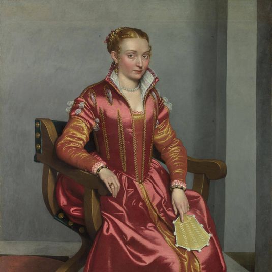 Portrait of a Lady, perhaps Contessa Lucia Albani Avogadro ('La Dama in Rosso')