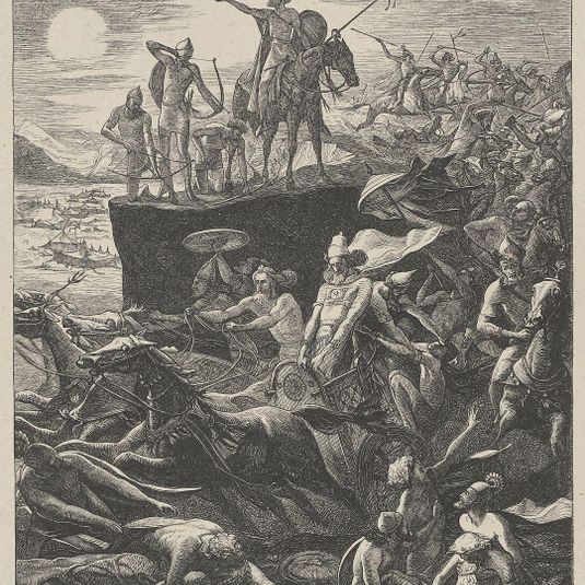 The Sun and the Moon Stand Still (Dalziels' Bible Gallery)