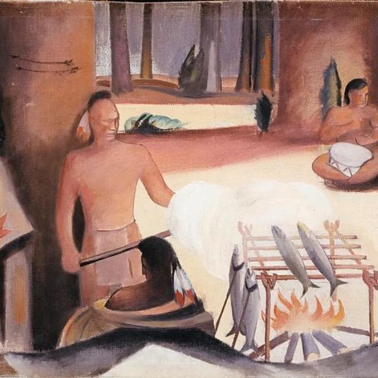 Study for Mural, Elizabethtown, Pennsylvania Post Office
