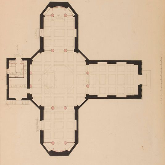 Hospice des orphelins : plan de la chapelle