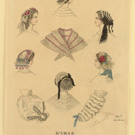 Fashion Plate no. 367 from L'Iris, Moniteur des Modes