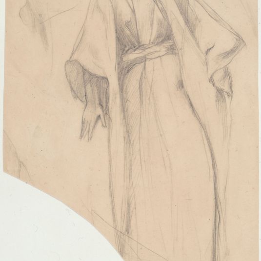 Etude de femme drapée