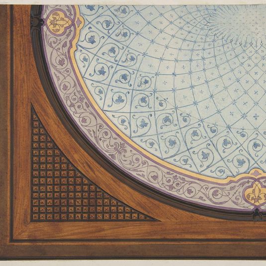 Design for the painted decoration of a ceiling